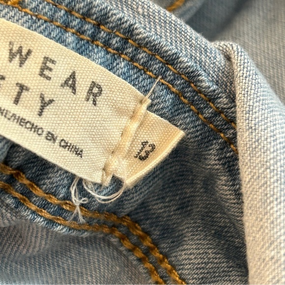 Streetwear Society Sky Blue Distressed Overalls (Junior) 13 - Picture 6 of 12